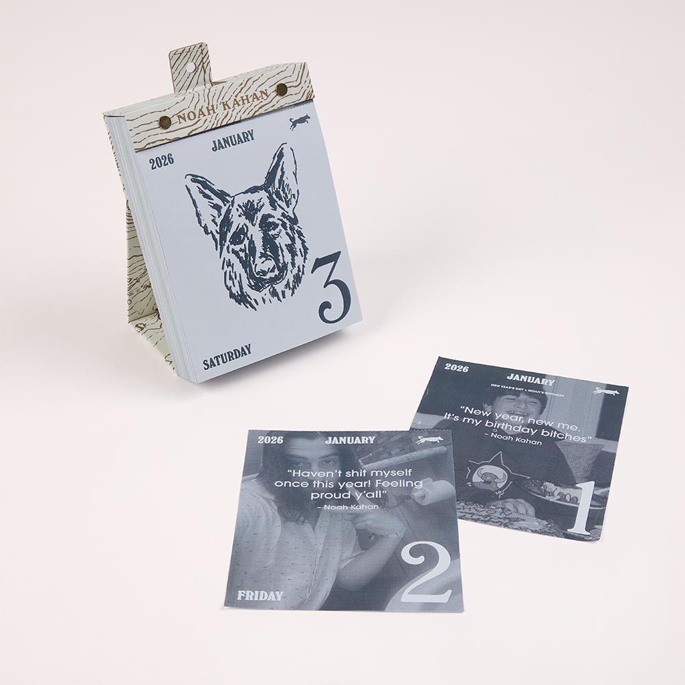 2026 Calendar: 365 Days of Noah January