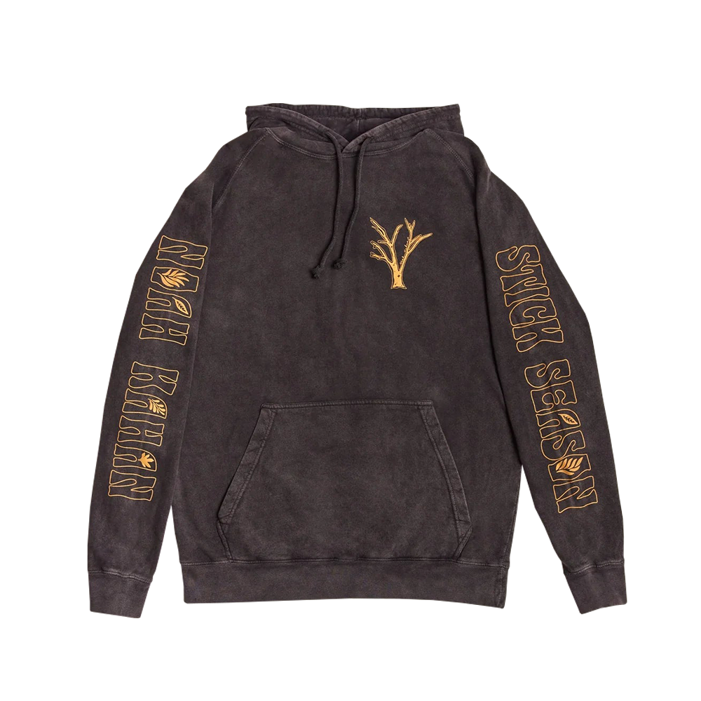 Stick Season Hoodie - Vintage Black Front
